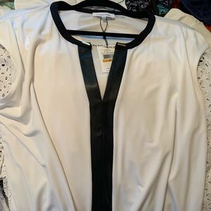 Calvin Klein sleeveless shell blouse